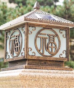 Đèn Cổng Năng Lượng Mặt Trời Trụ Cổng 25cm (TDL-CBD606) Thành Đạt Led