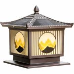 Đèn trụ cổng năng lượng mặt trời 20cm (TDL-TCNL01) Thành Đạt Led