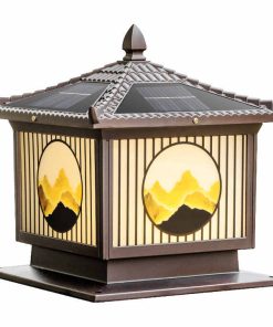 Đèn trụ cổng năng lượng mặt trời 20cm (TDL-TCNL01) Thành Đạt Led