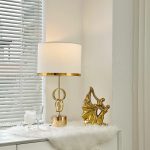 Đèn Bàn Gốm Sứ Cao Cấp DB-KL002G Thành Đạt