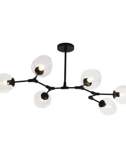 Đèn thả hiện đại chao vàng và chao khói 23N5 Thành Đạt