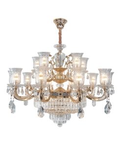 Đèn trang trí thả thân đồng pha lê K9 cao cấp 6651T15 Thành Đạt