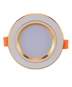 Đèn âm trần đế đúc viền vàng 7W - Thành Đạt Led