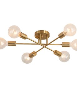 Đèn thả hiện đại xi vàng 6 bóng 78T6 Thành Đạt