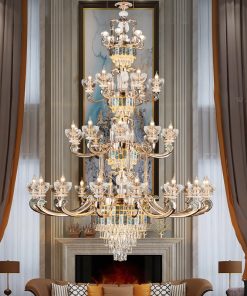 Đèn trang trí thả pha lê cao cấp 6018T30 Thành Đạt