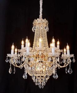 Đèn trang trí thả pha lê K9 cao cấp 8860T12 Thành Đạt