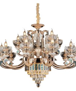 Đèn trang trí thả pha lê cao cấp 6018T15 Thành Đạt