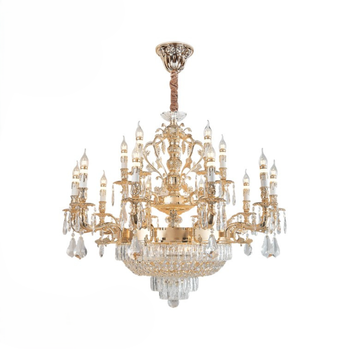 Đèn trang trí thả hợp kim pha lê K9 cao cấp 6237T15 Thành Đạt