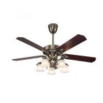 Quạt trần đèn trang trí phòng khách 103 cánh kim loại