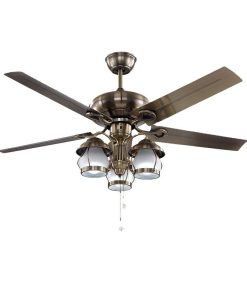 Quạt trần đèn trang trí 104 Cánh kim loại 5 Cánh