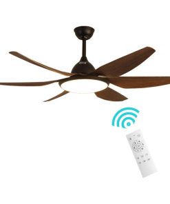 Quạt trần đèn trang trí 118 Nhựa ABS cao cấp 6 Cánh