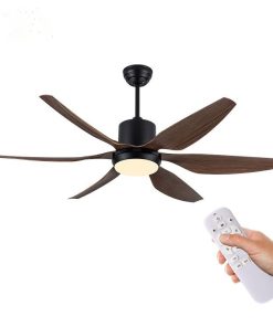 Quạt trần đèn trang trí 119 Nhựa ABS cao cấp 6 Cánh