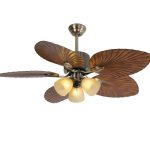 Quạt trần Đèn trang trí 169 cánh ABS cao cấp 5 Cánh